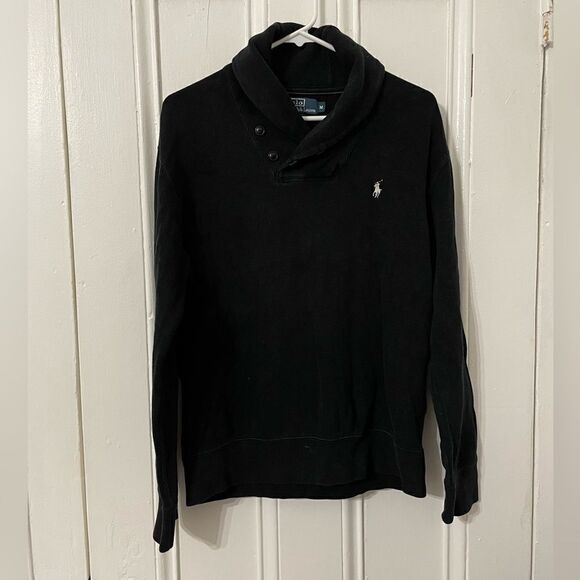 VINTAGE Polo Ralph Lauren roll collar sweatshirt - Picture 1 of 5
